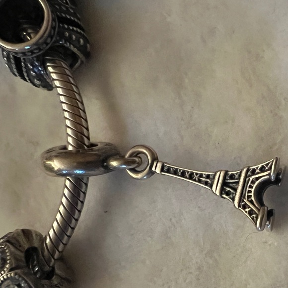 Pandora Sterling Silver Eiffel Tower Charm - Picture 2 of 3